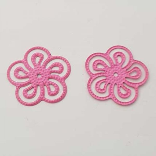 Estampe N&deg;03 Rosace Rose 25 mm