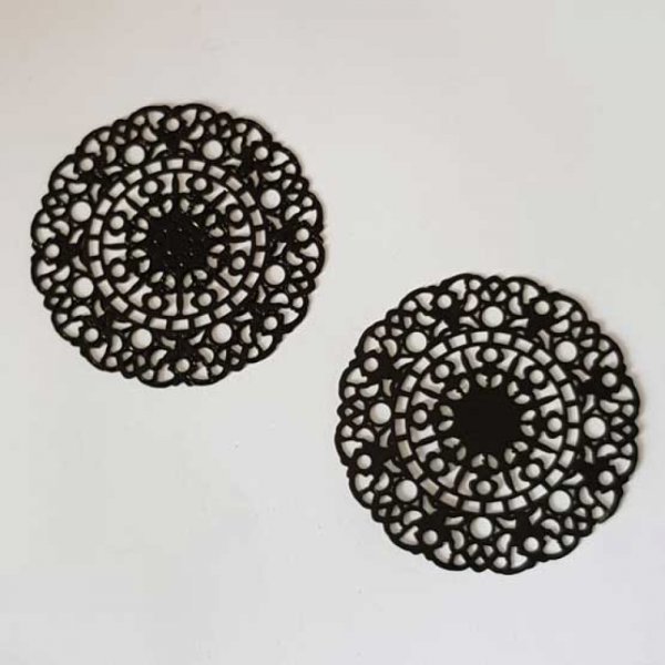 Estampe N&deg;23 Rond 46 mm Noir