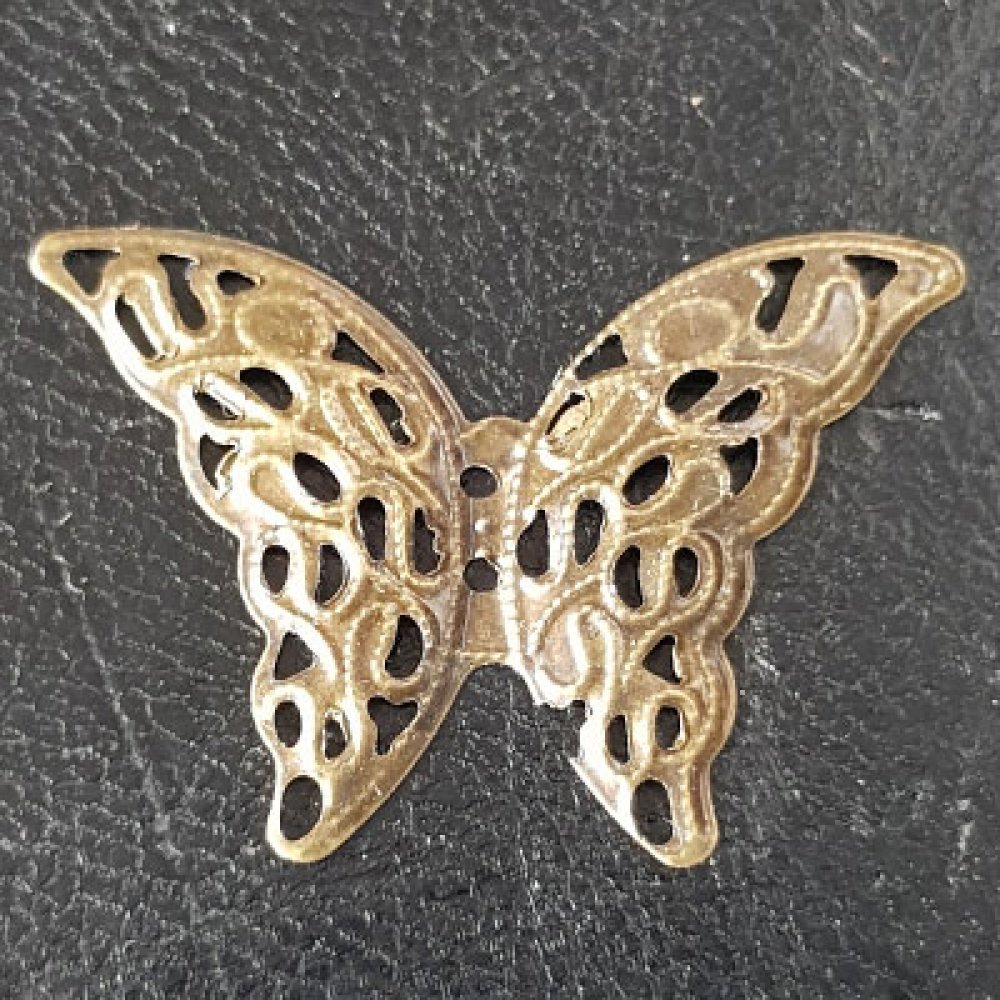 Bronzen vlinder filigraan stempel N°05