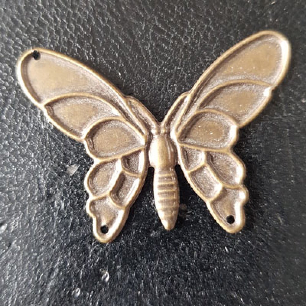 Bronzen vlinder filigraan stempel N°07