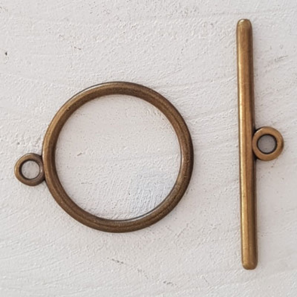 Knevelsluiting Rond Patroon Brons N°22