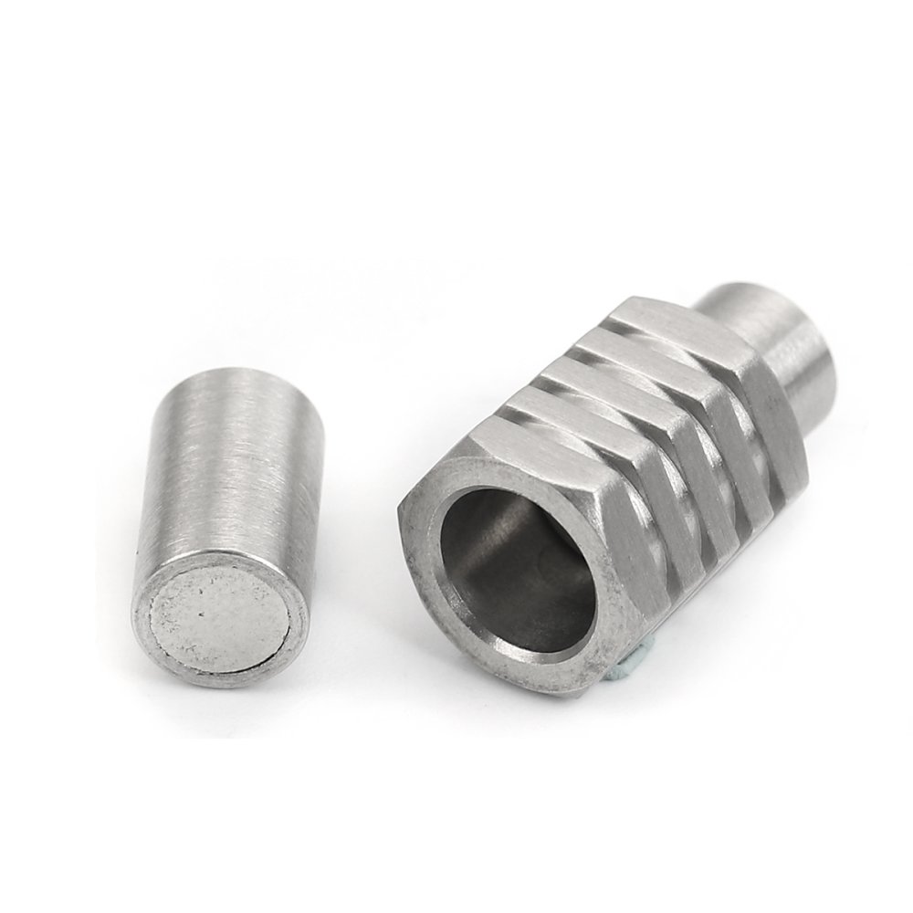 Roestvrij stalen magnetische sluiting 05 mm Zilver N°01