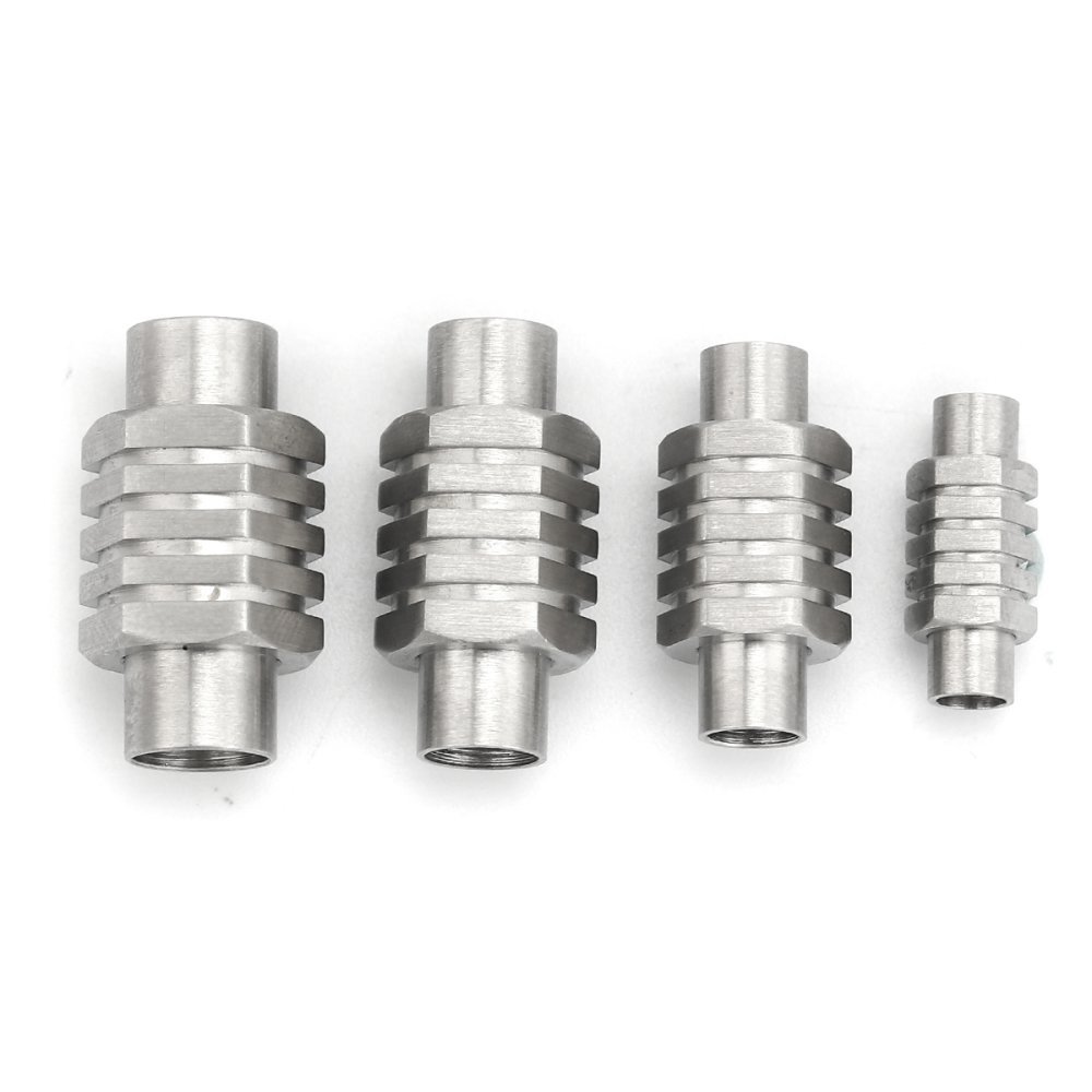 Roestvrij stalen magnetische sluiting 05 mm Zilver N°01