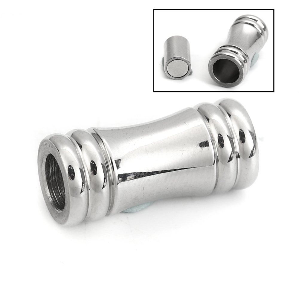 Roestvrij stalen magnetische sluiting 05 mm Zilver N°02