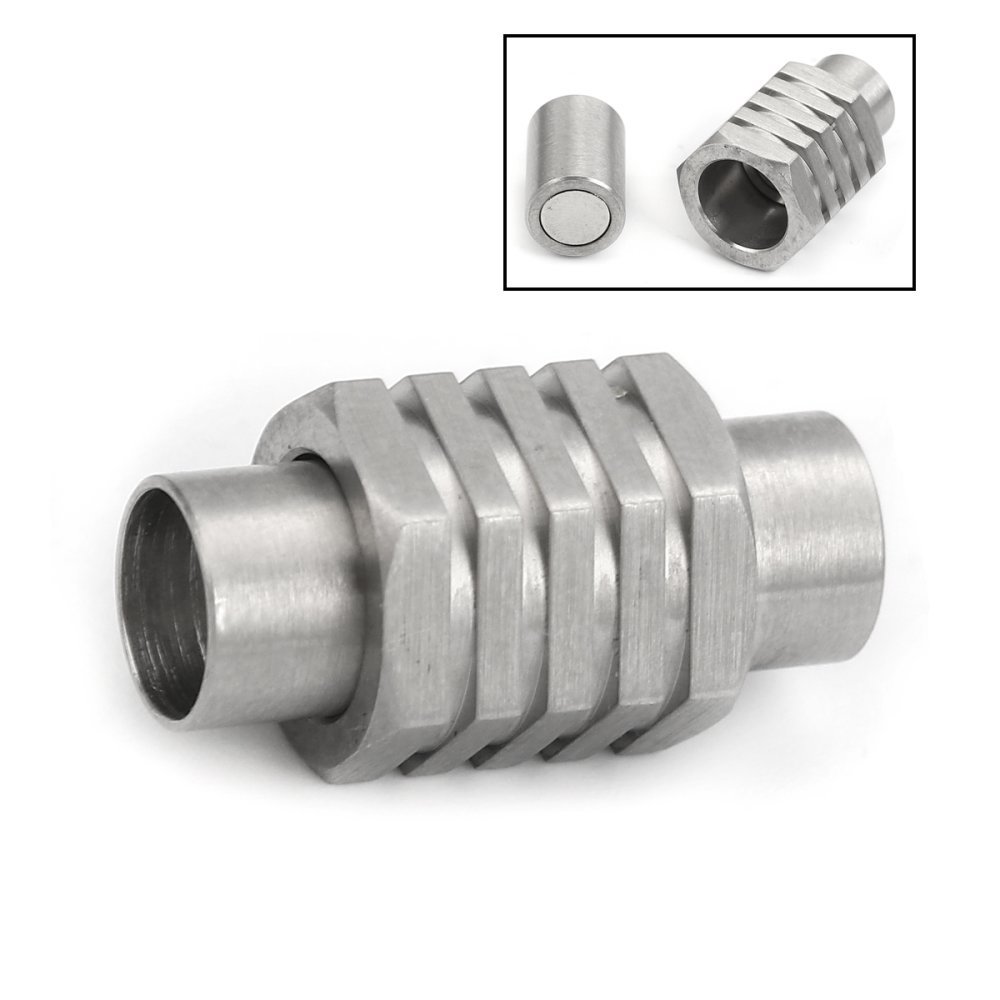 Magnetische sluiting Roestvrij staal 06 mm Zilver N°01