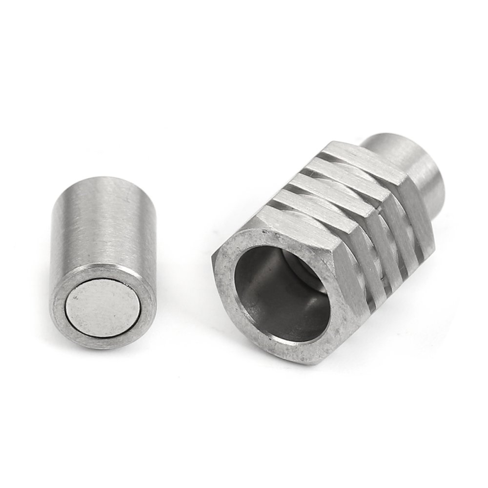 Magnetische sluiting Roestvrij staal 06 mm Zilver N°01