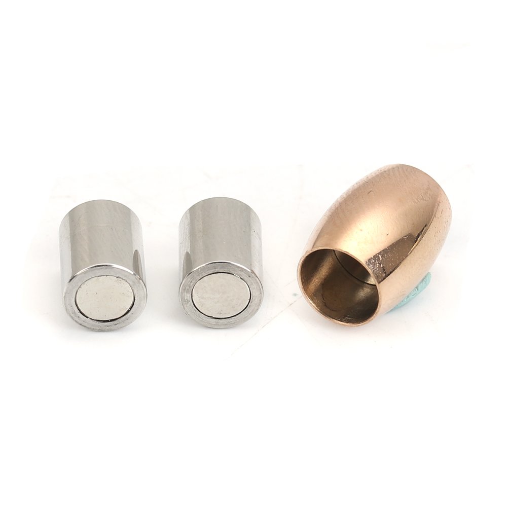 Roestvrij stalen magnetische sluiting 06 mm Zilver/Champagne N°07