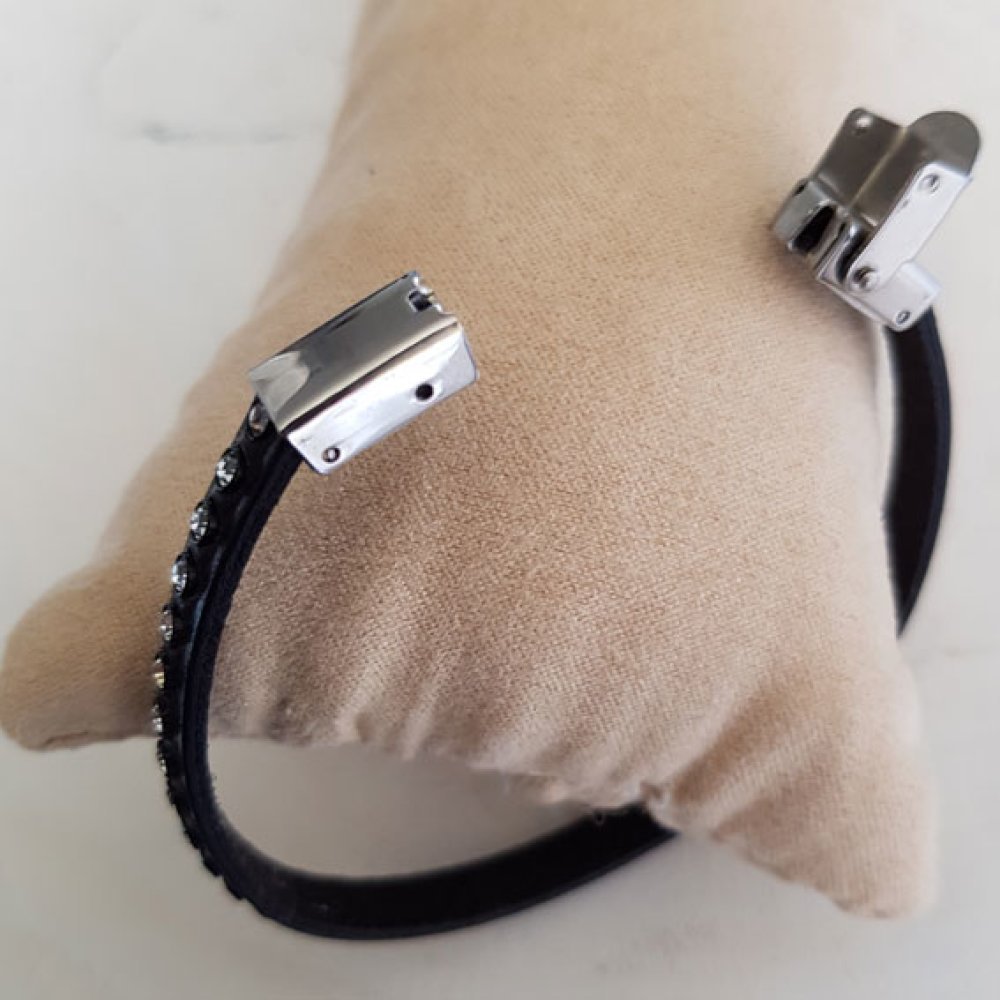 Klauwklem voor leer 08 mm breed