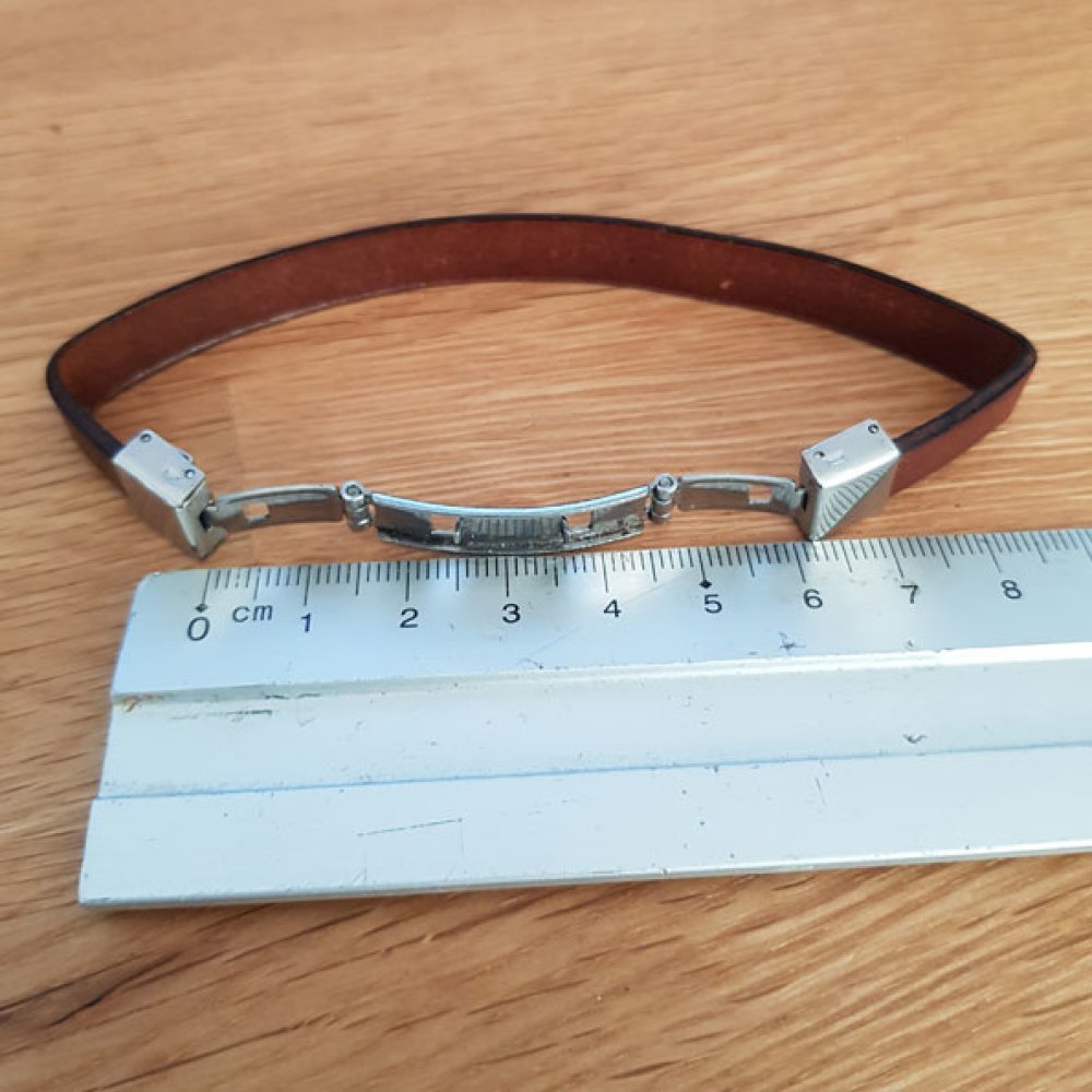 Klauwklem voor leer 10 mm breed N°02