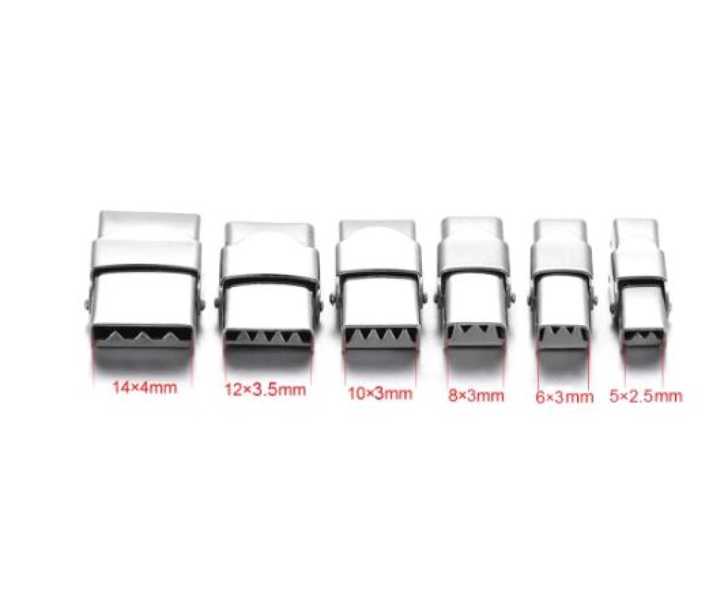 Klauwklem voor leer 12 mm breed