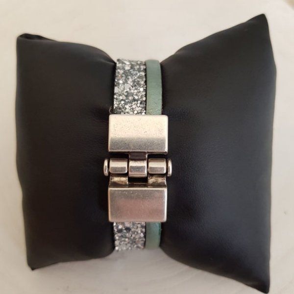 Zamak haaksluiting voor leer 13 mm