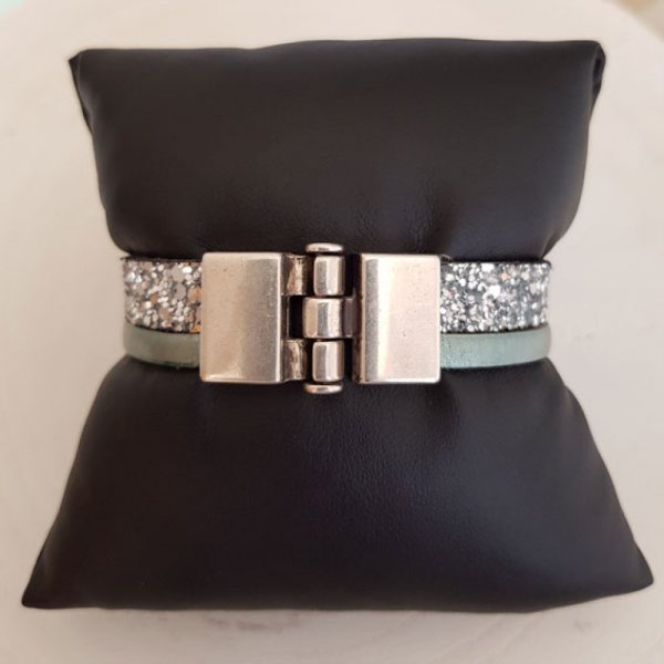 Zamak haaksluiting voor leer 13 mm