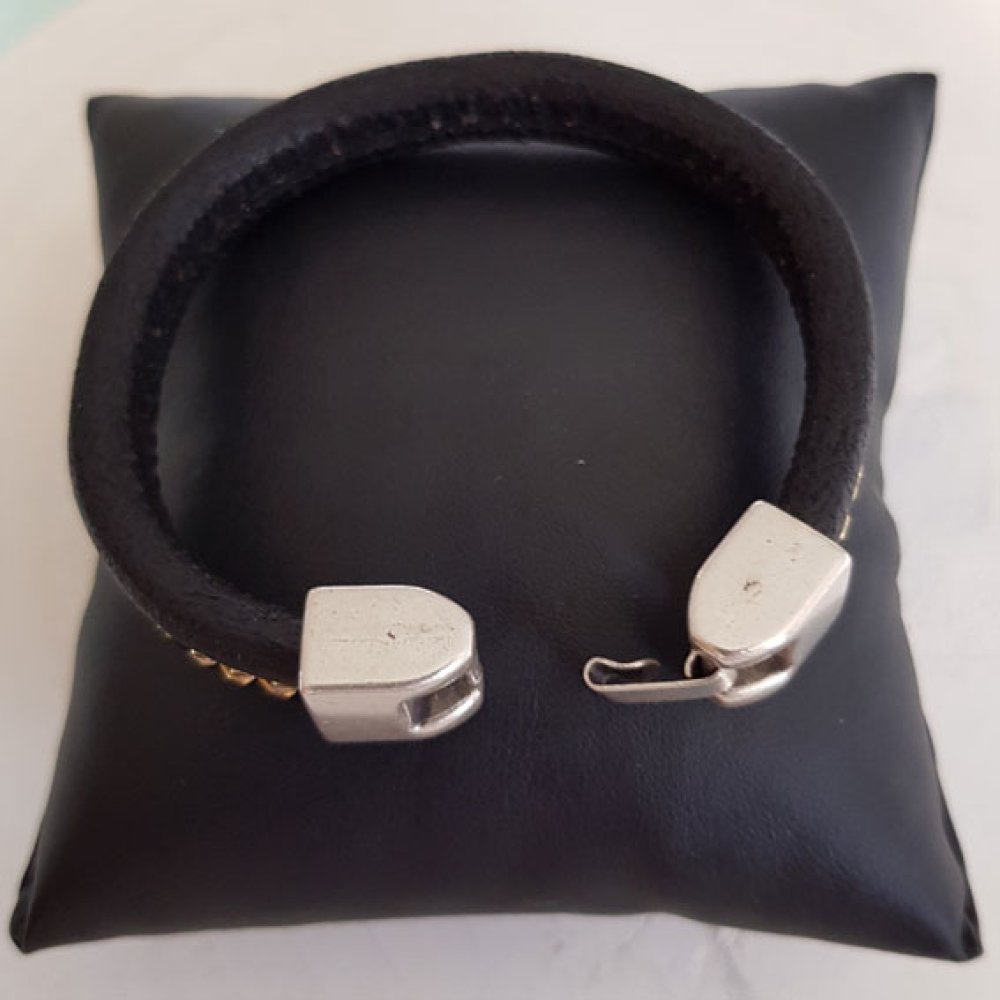Zamak haaksluiting voor leer 10 mm Régaliz
