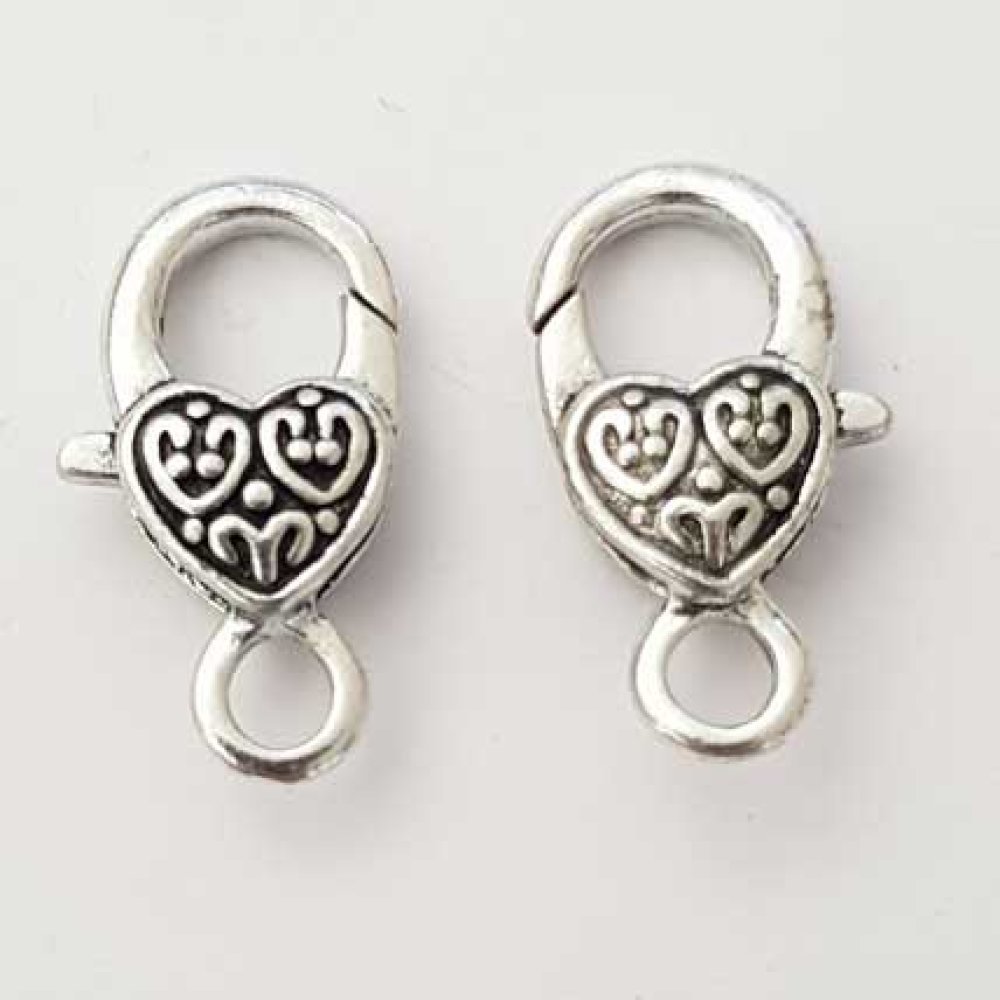 Hart sluiting N°01 Zilver