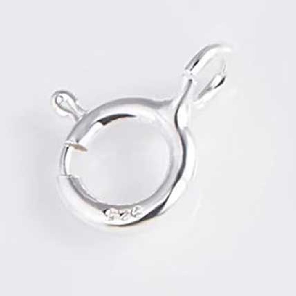Ronde veersluiting 925 zilver N°01