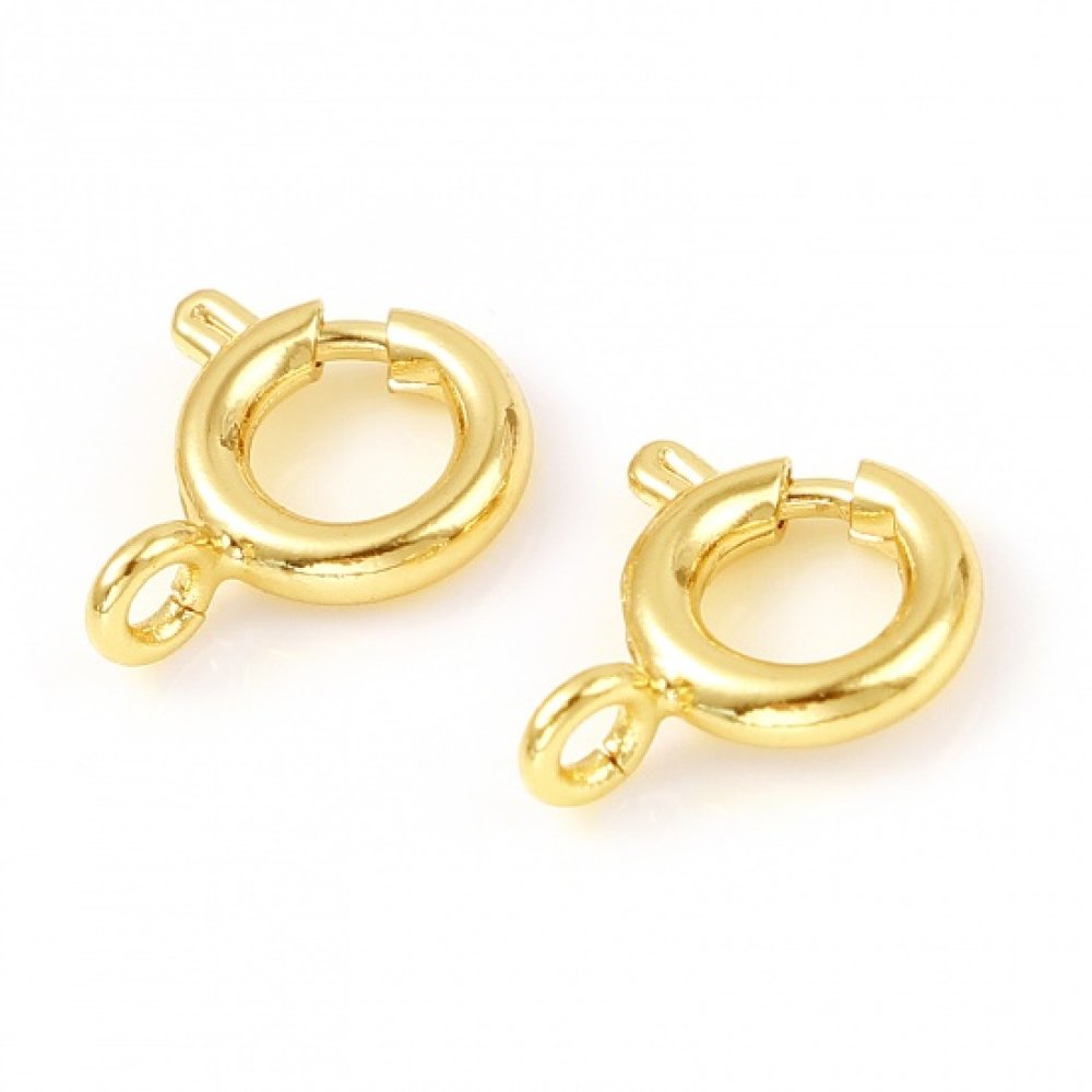 Vergulde ronde veersluiting N°01 Goud