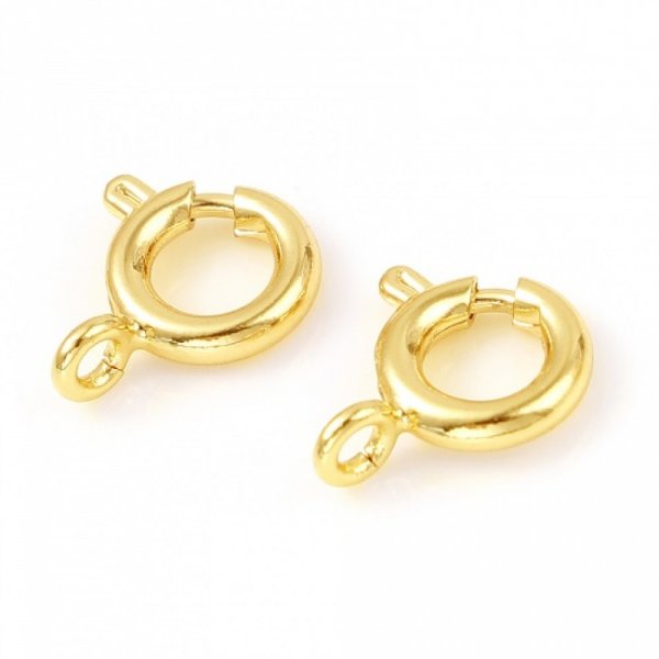 Vergulde ronde veersluiting N&deg;01 Goud