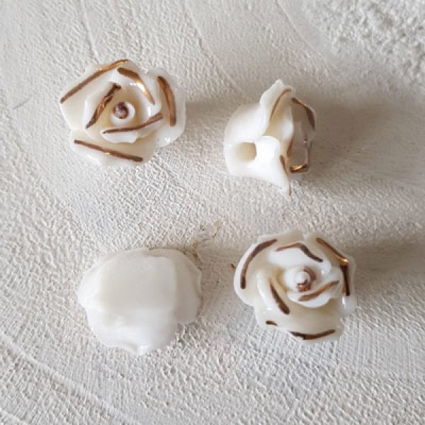 Bloemtegel 15 mm N&deg;01-01 Wit 