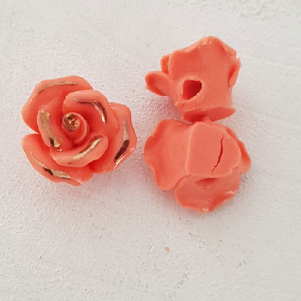 Fleur Faïence 15 mm N°01-05 Donkere zalm