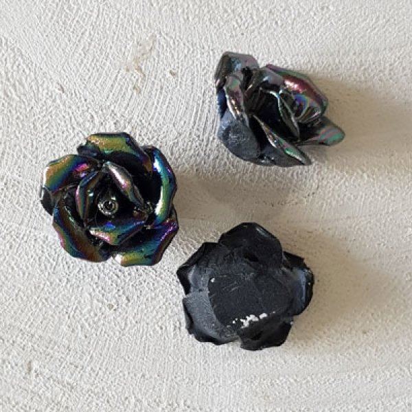 Fleur Fa&iuml;ence 20 mm N&deg;02-03 Chroom