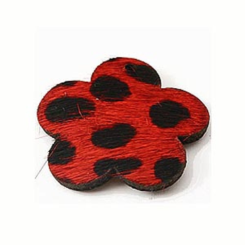 Rode Bontbloem 30x30mm x 1