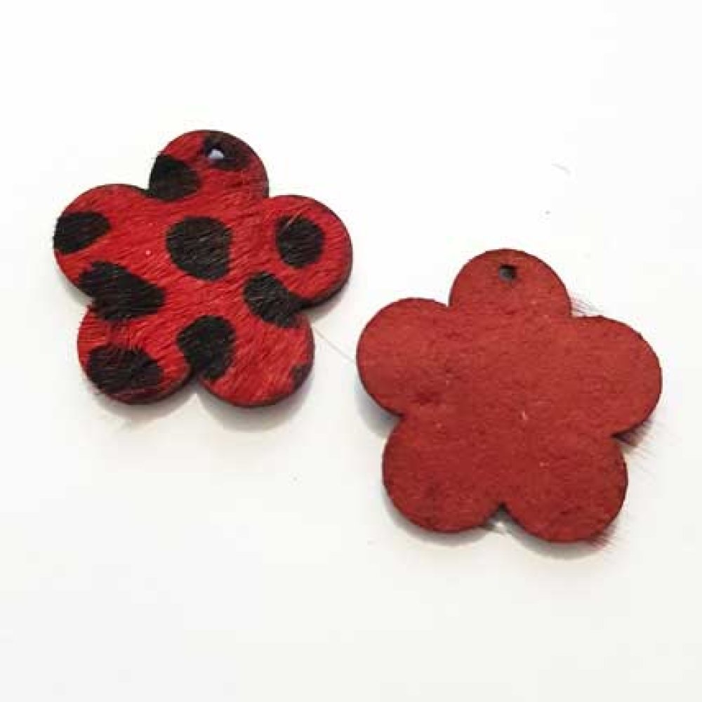 Rode Bontbloem 30x30mm x 1