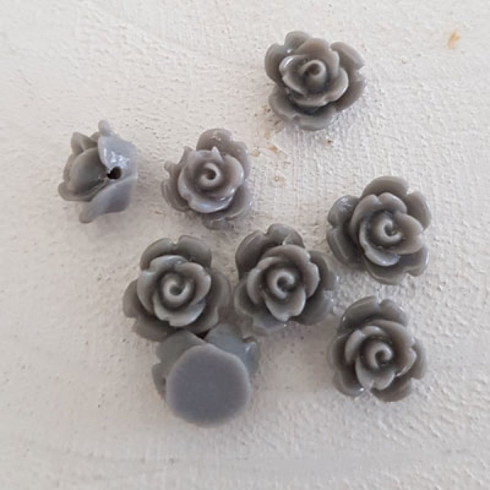 Synthetische bloem 09 mm N°01-05 Lichtgrijs