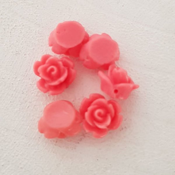 Synthetische bloem 09 mm N&deg;01-19 Donker Zalm