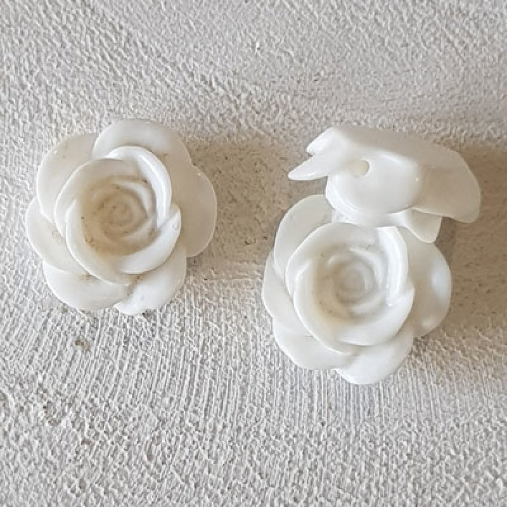 Synthetische bloem 17 mm N°04-03 Wit