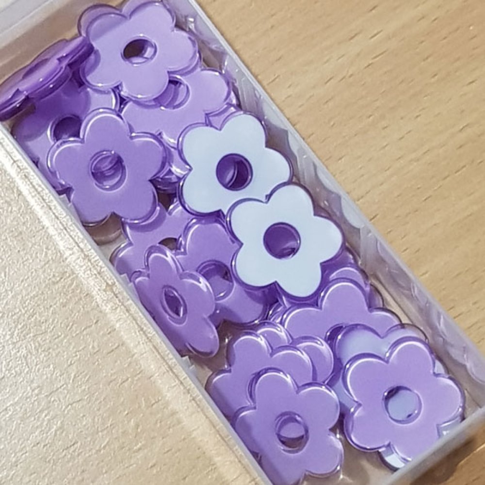 Synthetische bloem 27 mm paars