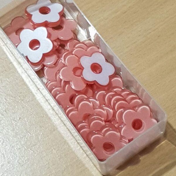 Synthetische bloem 27 mm Roze