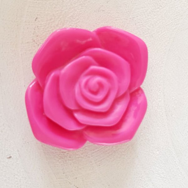 Synthetische bloem 37 mm N&deg;06-07 Fluorescerend roze