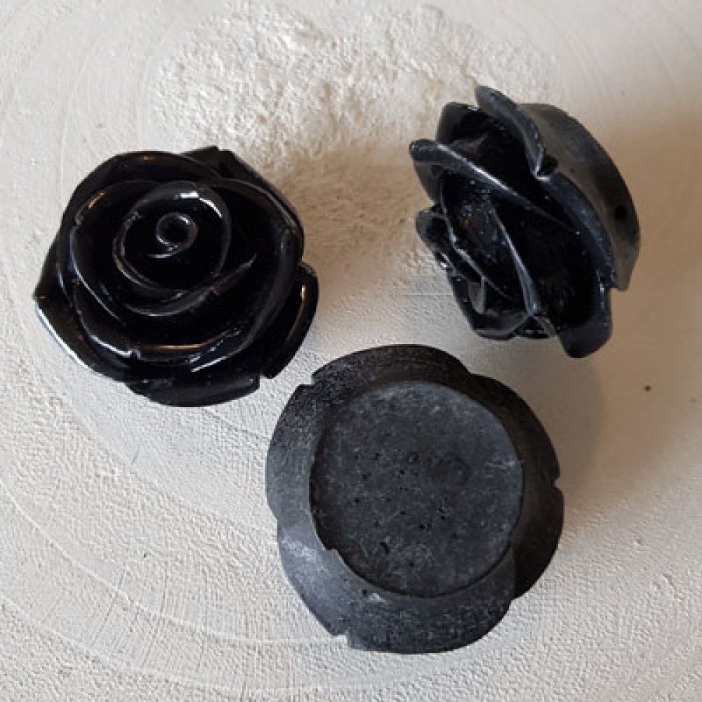 Synthetische bloem nr. 02-08 zwart