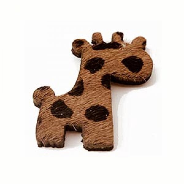 Giraffe Bont Bruin 26x34mm x 1