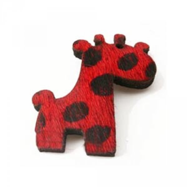Giraffenbont Rood 26x34mm x 1