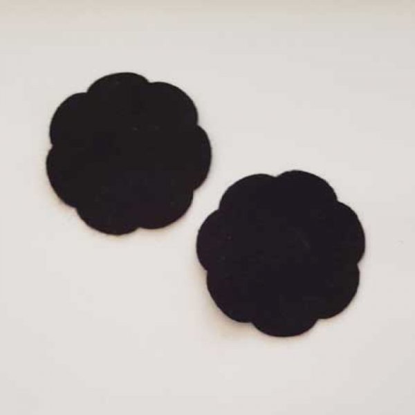 Jolie petite fleur en Feutrine 50 mm N&deg;13-09 x 2 pi&egrave;ces