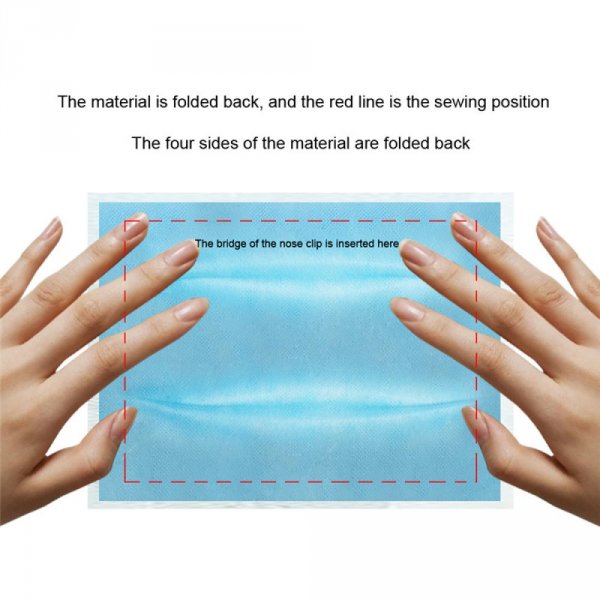 Maskermaakset met filter neusbrugband en oorband