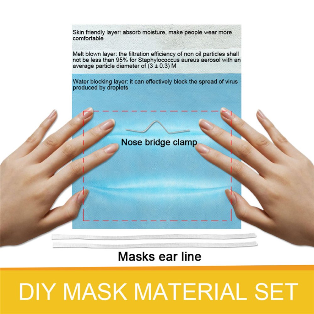 Maskermaakset met filter neusbrugband en oorband
