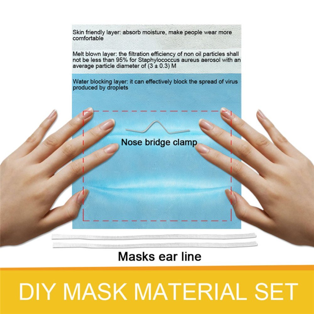 Maskermaakset met filter neusbrugband en oorband