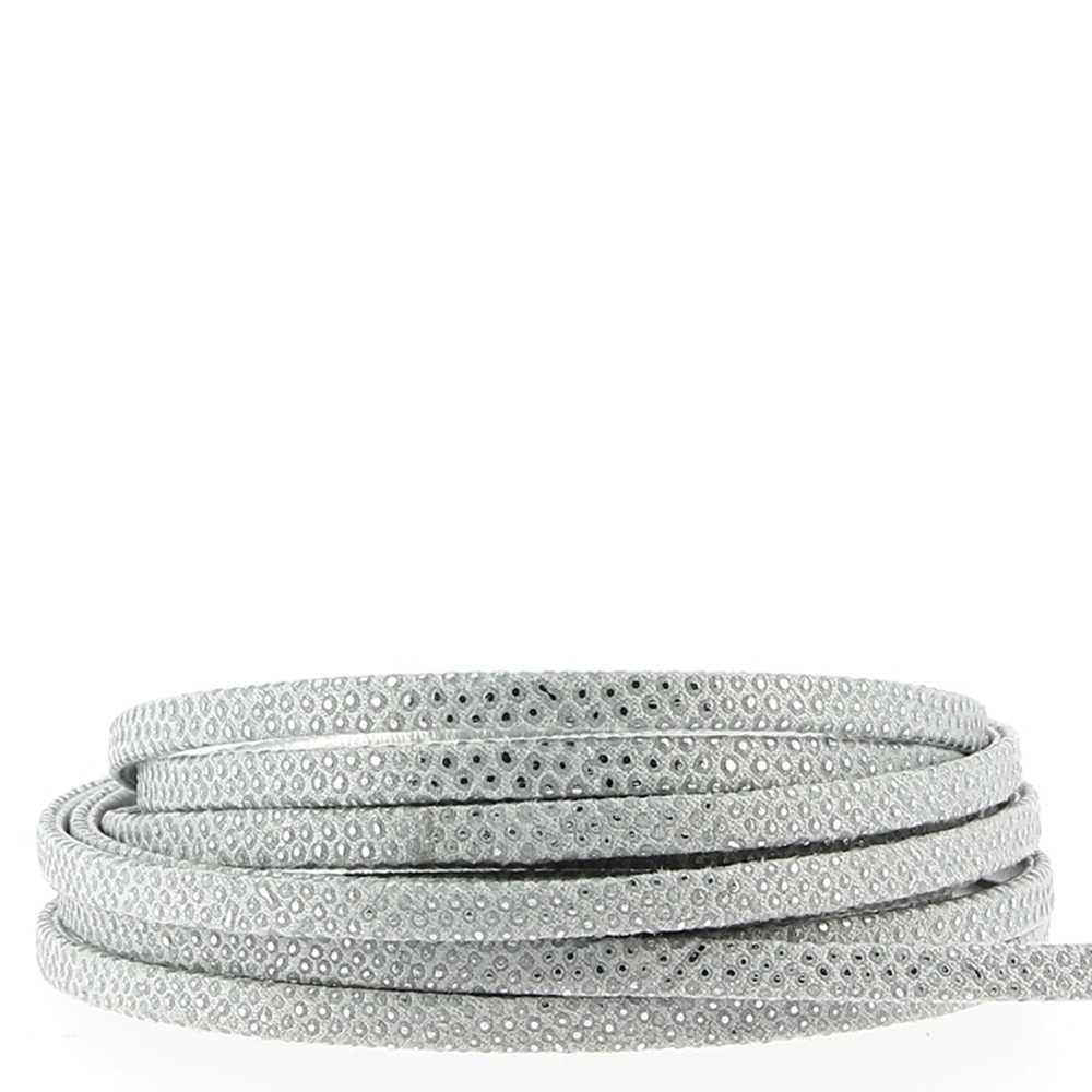 Hagedisband Grijs/Zilver 05 mm per 20 cm