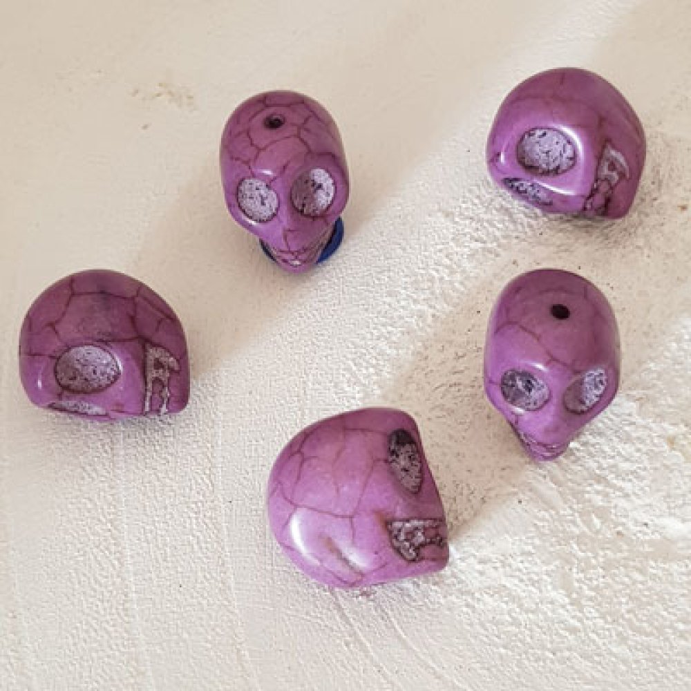 Lot 08 Howliet Getinte Schedels 18 mm