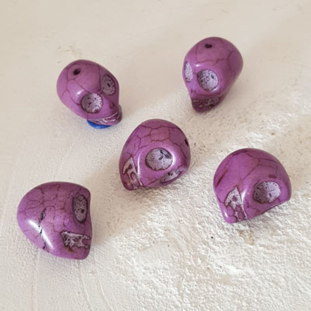 Lot 09 Howliet Getinte Schedels 18 mm