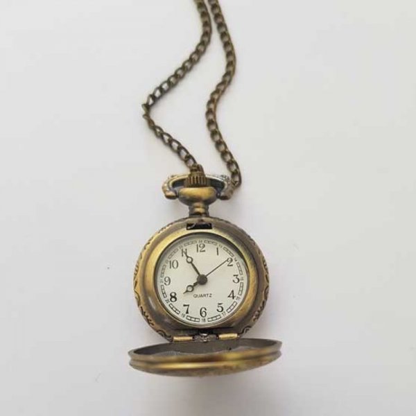 Divers 01 Brons Antiek Horloge met Ketting