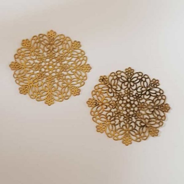 M&eacute;tal Estampe N&deg;27 Rond 57 mm Dor&eacute;