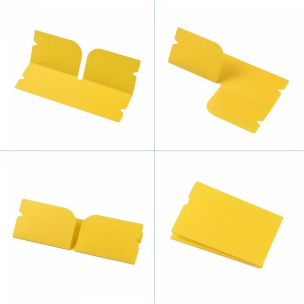 Plastic Opberg Clip Organiser Geel