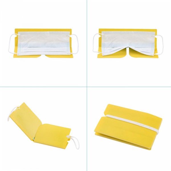 Plastic Opberg Clip Organiser Geel