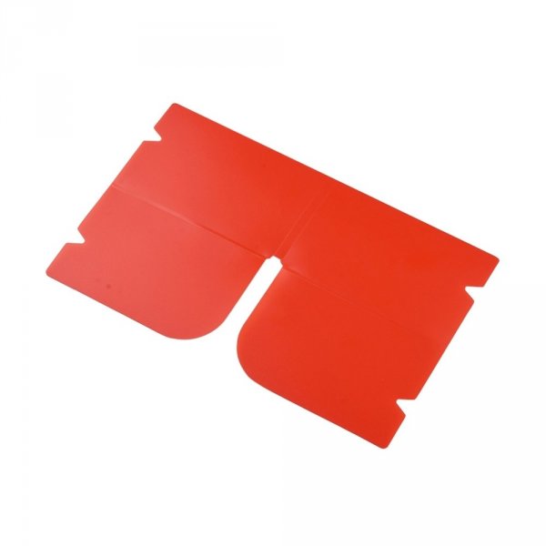 Plastic Opberg Clip Organiser Rood