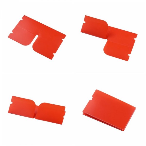 Plastic Opberg Clip Organiser Rood