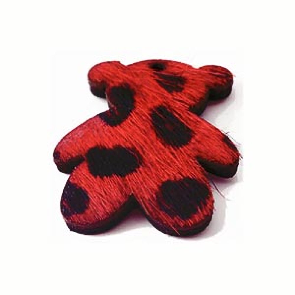 Bont Beertje Rood 24x29mm x 1