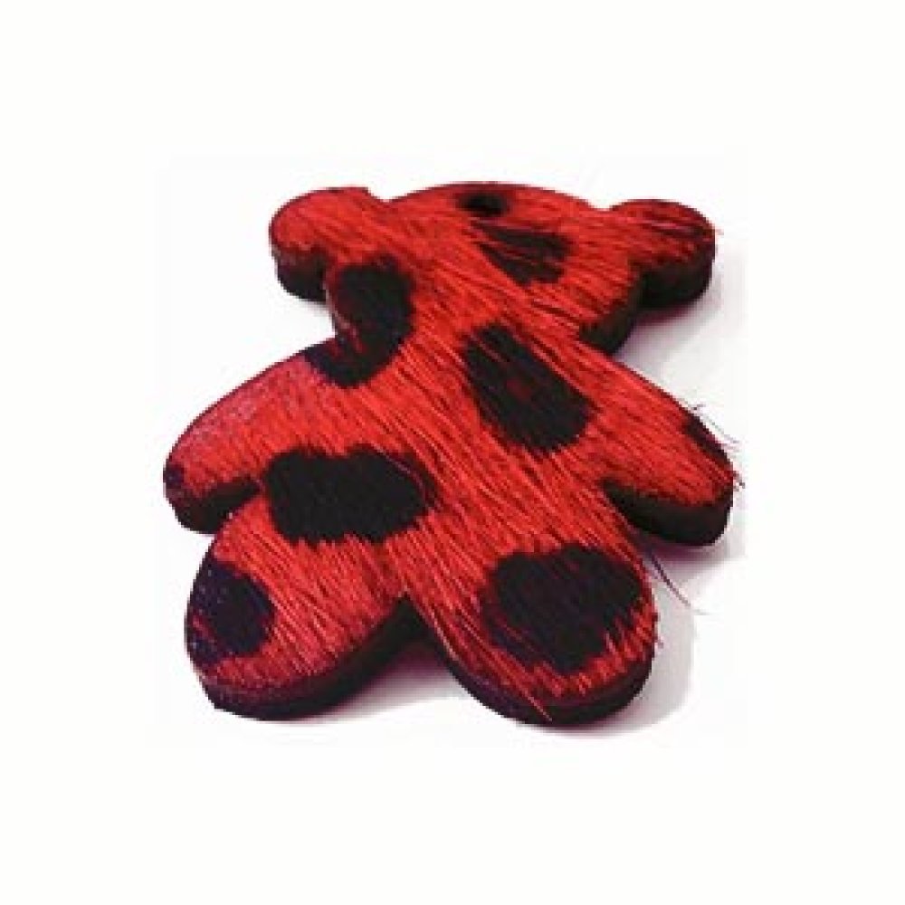 Bont Beertje Rood 24x29mm x 1